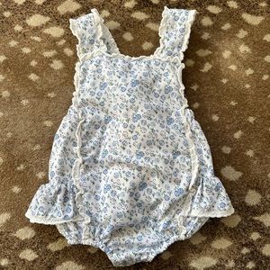 Smockingbird blue floral bubble